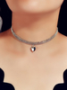 Colliers à pendentif coeur Collier ras de cou en argent