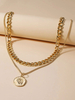 Colliers Blond Alliage Femmes Bijoux Pendentifs