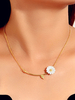 Colliers Blond Artwork Alliage De Zinc Fleurs Bijoux Femmes