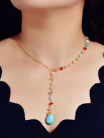 Colliers Boho Collier en chaîne de perles