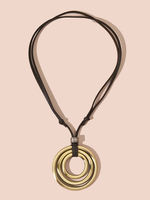 Colliers Café Marron Métallique Détails Métalliques Non Pierre Bijoux Femme