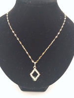 Colliers de mariage Collier de mariage strass or clair