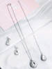 Colliers de mariage Collier pendentif en argent avec strass