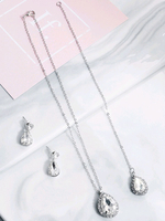 Colliers de mariage Collier pendentif en argent avec strass