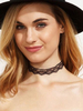 Colliers de mariage gothiques noirs Collier de mariage noir
