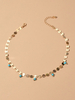 Colliers de pièces Collier de charme de perles dor
