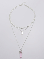 Colliers Métal Blanc Femmes Bijoux Collier Multi Couche