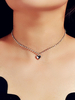 Colliers Pendentif Coeur Collier Chaîne Argent
