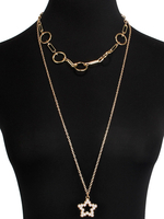 Colliers Perles Géométriques Blondes Bijoux Femme