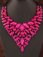 Colliers Résine Rose Non Stone Bijoux Femme