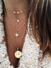 Colliers Étoiles Blonds Imprimé Chaînes En Métal Non Pierre Bijoux Femme