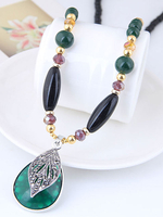 Colliers Vert Métal non Pierre Femmes Bijoux