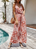 Combinaison Boho à encolure en V sans manches à volants