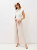 Combinaison de mariage tenue de mère de mariée col rond sans manche zip sur dos