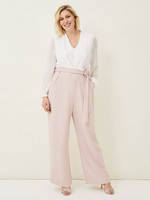 Combinaison de mariage tenue de mère de mariée col V manche longue
