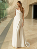 Combinaison de mariée ivoire bustier sans bretelle avec jupe tenue mariage civil