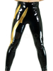 Combinaison de zentai Wrestling en spandex noir détail motif doré Déguisements Halloween