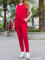 Combinaison femme Jewel Neck Combinaison dété sans manches