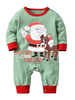 Combinaison imprimée du père Noël avec des pyjamas de Noël pour bébé Déguisements Halloween