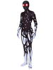 Combinaison jersey justaucorps unisexe Déguisements Halloween en lycra et spandex lycra monster noir