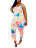 Combinaison Tie Dye Combinaison dété sans manches skinny