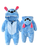 Combinaison unisexe-bébé en flanelle barboteuse animal pyjama tenues costume