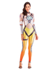Combinaison Zentai des femmes Overwatch Ow Tracer Déguisements Halloween Cosplay Costume