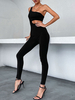 Combinaisons Moulants Femme avec Bretelle Coupe Cintrée Unicolore