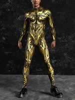 Combinaisons Zentai à motifs Combinaison Steampunk Mech Combinaison moulante imprimée en 3D