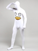 Combinaisons Zentai pour adultes en lycra et élasthanne blancs sexy en forme de canard combinaisons complètes pour le corps
