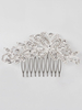 Comtes de mariée en argent Pendentifs en strass Accessoires en perles de cheveux nuptiales