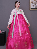 Corée Costume coréen Tissu de satin de Toussaint Robe Déguisements Halloween