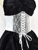 Corset Accessoires Gothique Lolita Blanc Polyester Dentelle Divers
