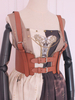 Corset Accessoires Gothique Lolita Noirs Cuir PU Divers