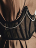 Corset en Mousseline Coupe Cintrée avec Chaîne Unicolore Corset Sexy