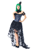 Corset Pettiskirt Ensembles Femmes Costume Party Overbust Corset Et Haute Jupe Basse Avec Ras Du Cou