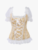 Corset sein couvrant blanc jacquard dentelle