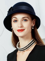 Cosplay Chapeau Accessoire bleu foncé en laine chapeau de fête Déguisements Halloween