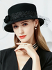 Cosplay Chapeau Accessoire noir en laine chapeau de fête Déguisements Halloween