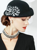Cosplay Chapeau Accessoire noir en laine chapeau de fête Déguisements Halloween