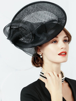 Cosplay Chapeau Accessoire noir en lin chapeau de fête Déguisements Halloween