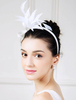 Cosplay Chapeau chapeau blanc de plume Flapper de Toussaint Déguisements Halloween