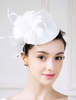 Cosplay Chapeau pour femme de plume blanc de Toussaint Flapper Déguisements Halloween