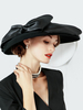 Cosplay Chapeau pour femme en laine noir de fête chapeau Déguisements Halloween