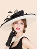 Cosplay Chapeau pour femme en lin de bal de film chapeau Déguisements Halloween