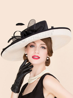 Cosplay Chapeau pour femme en lin de bal de film chapeau Déguisements Halloween