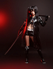 Cosplay costume comme Black Rock Shooter dans VOCALOID Déguisements Halloween