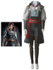 Cosplay Costume dans Assassins Creed en tissu uniforme gris foncé Pantalons%26Cummerbund%26ceinture%26Chemise%26Gilet%26Cravate Déguisements Halloween