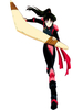 Cosplay costume de Sango dans cartoon Inu Yasha Déguisements Halloween