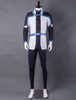 Cosplay Costume de Sword Art Online en tissu uniforme bleu ceinture&Manteaux&Gants&Pantalons&Top Déguisements Halloween